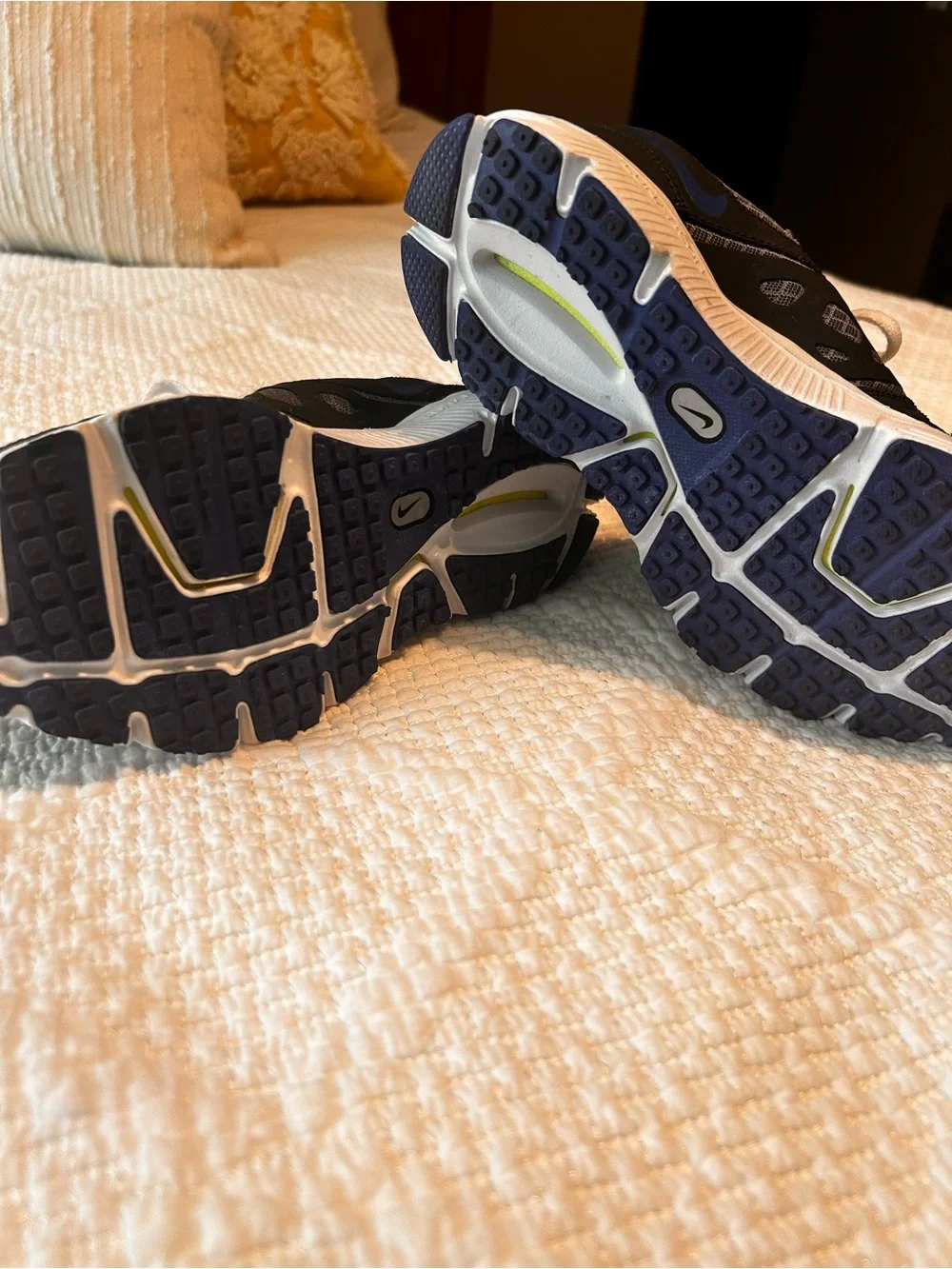 Nike boy’s Gray and Blue Shoes, barely worn.